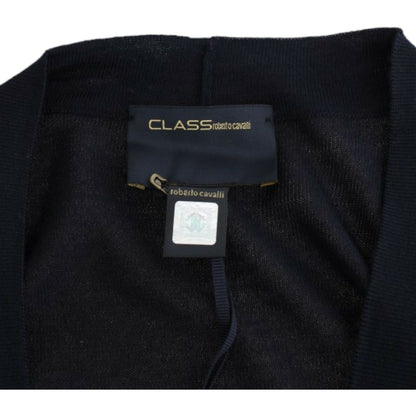 Cavalli Black cropped wool cardigan1728,67345645728,Black,Cardigans - Sweaters - Clothing,Cavalli,Clothing,IT46|XL,IT48|XXL,Material: 100% Virgin Wool,New with tags,Sweaters - Clothing,Sweaters - Women - Clothing,Women,Women - Clothing