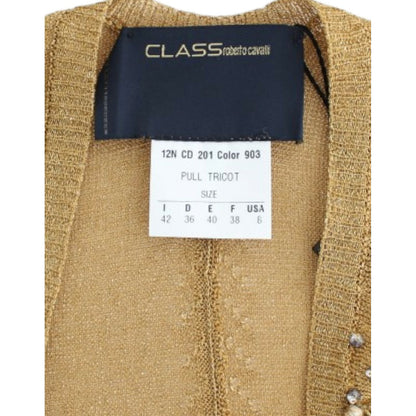 Cavalli Gold embellished gold shrug