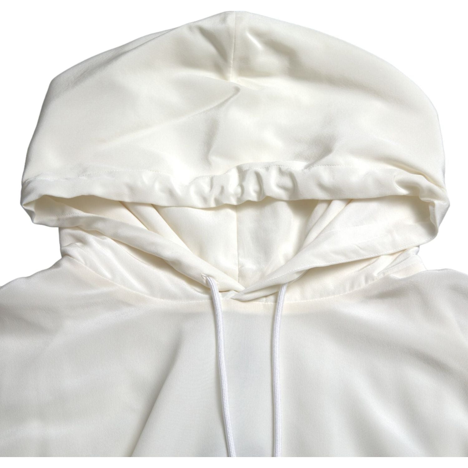 بلوفر من الحرير بغطاء رأس مزين بالزهور من دولتشي آند غابانا