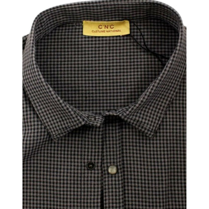 Costume National Gray linen casual shirt
