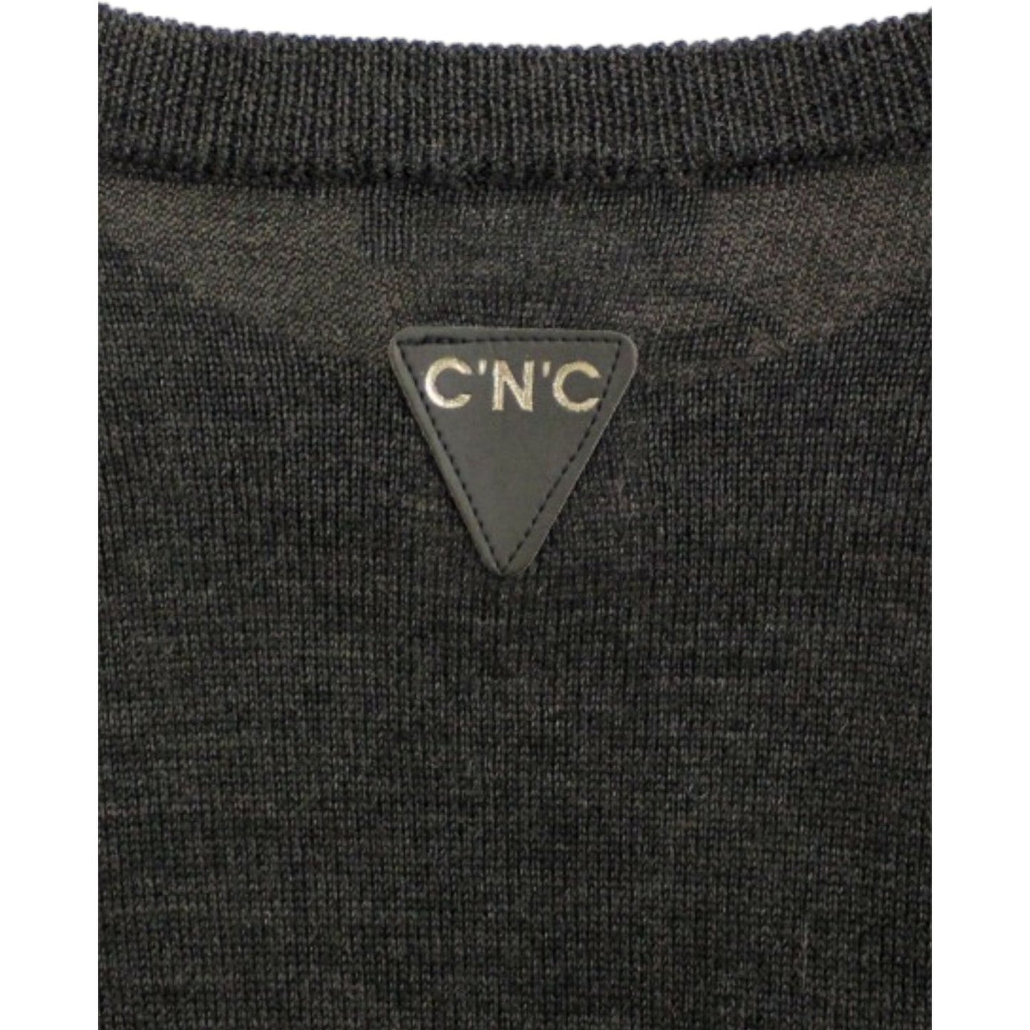 Costume National Gray crewneck pullover sweater
