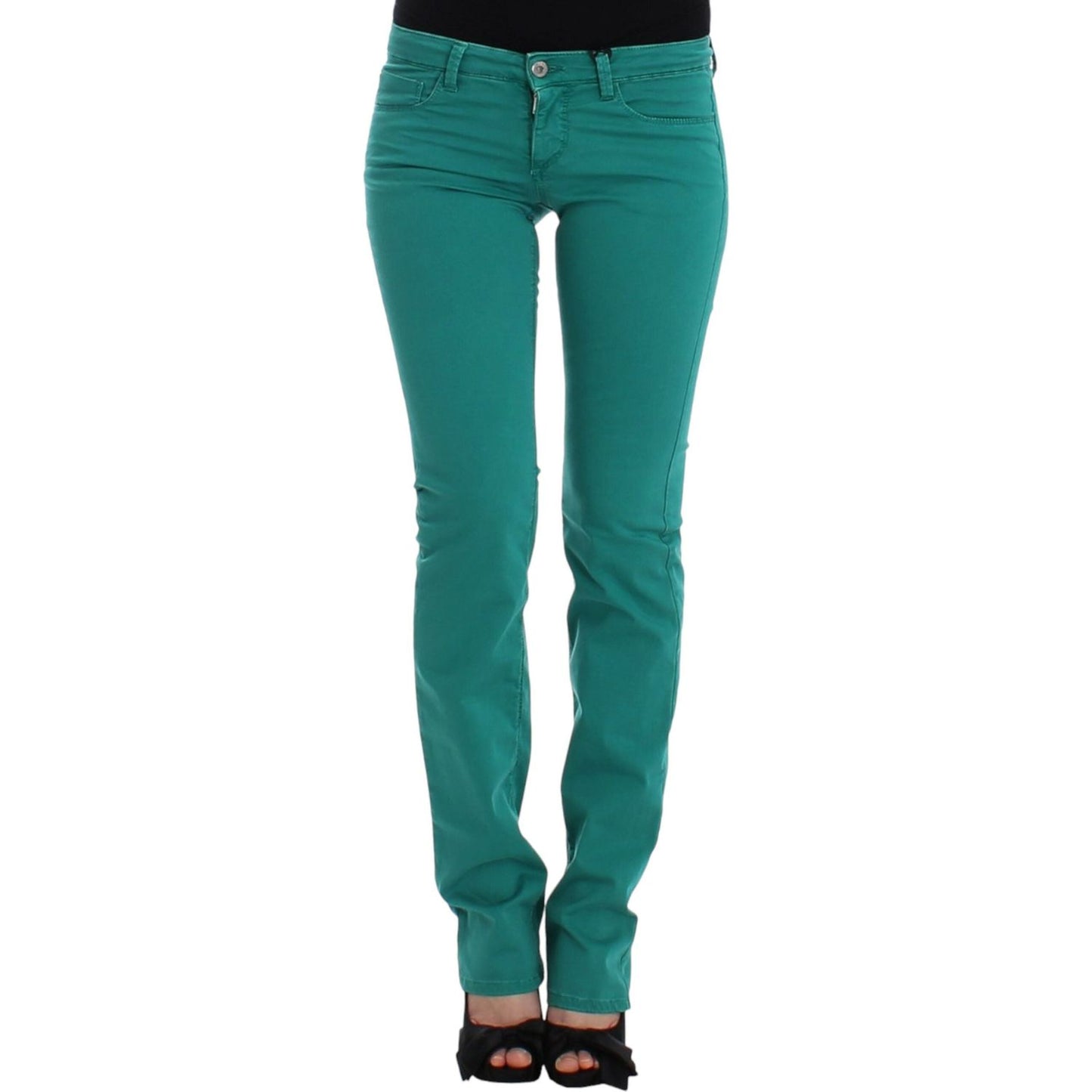 Costume National Green straight leg jeans SIG12463-1