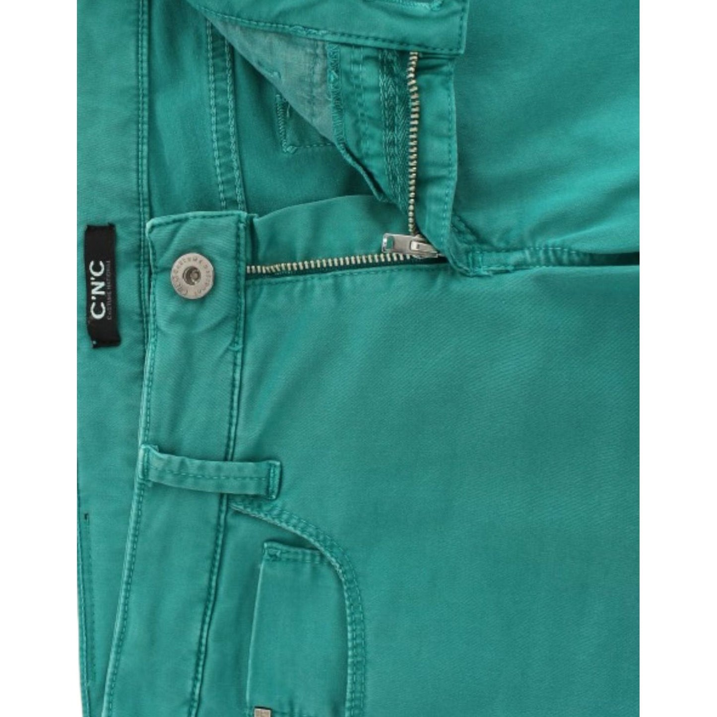 Costume National Green straight leg jeans SIG12463-1