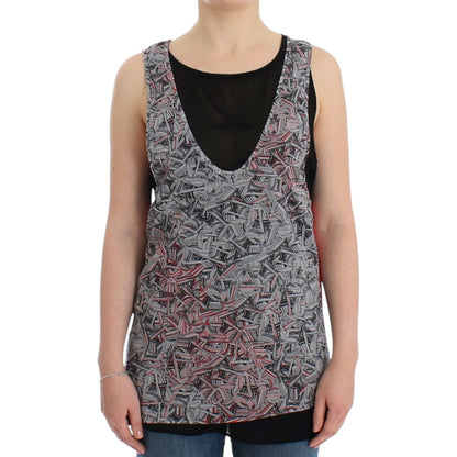 Costume National Black sleeveless top 1728,4% Elastane,67345645728,Black,Clothing,Costume National,L,Material: 96% Polyester,New with tags,Sleeveless - T-Shirts - Clothing,T-Shirts - Clothing,Tops & T-Shirts - Women - Clothing,Women,Women - Clothing,XL