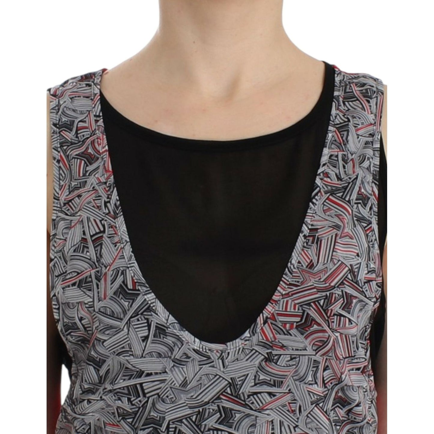 Costume National Black sleeveless top 1728,4% Elastane,67345645728,Black,Clothing,Costume National,L,Material: 96% Polyester,New with tags,Sleeveless - T-Shirts - Clothing,T-Shirts - Clothing,Tops & T-Shirts - Women - Clothing,Women,Women - Clothing,XL