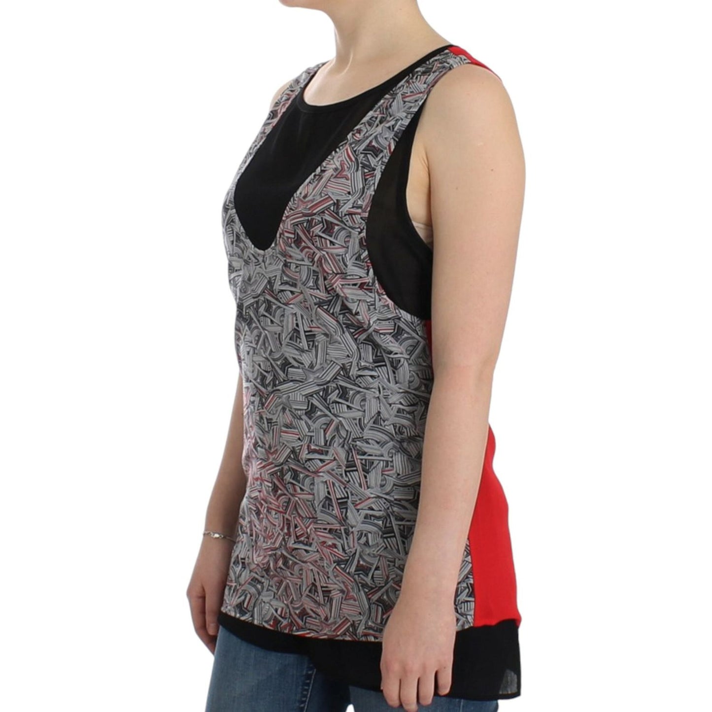 Costume National Black sleeveless top 1728,4% Elastane,67345645728,Black,Clothing,Costume National,L,Material: 96% Polyester,New with tags,Sleeveless - T-Shirts - Clothing,T-Shirts - Clothing,Tops & T-Shirts - Women - Clothing,Women,Women - Clothing,XL