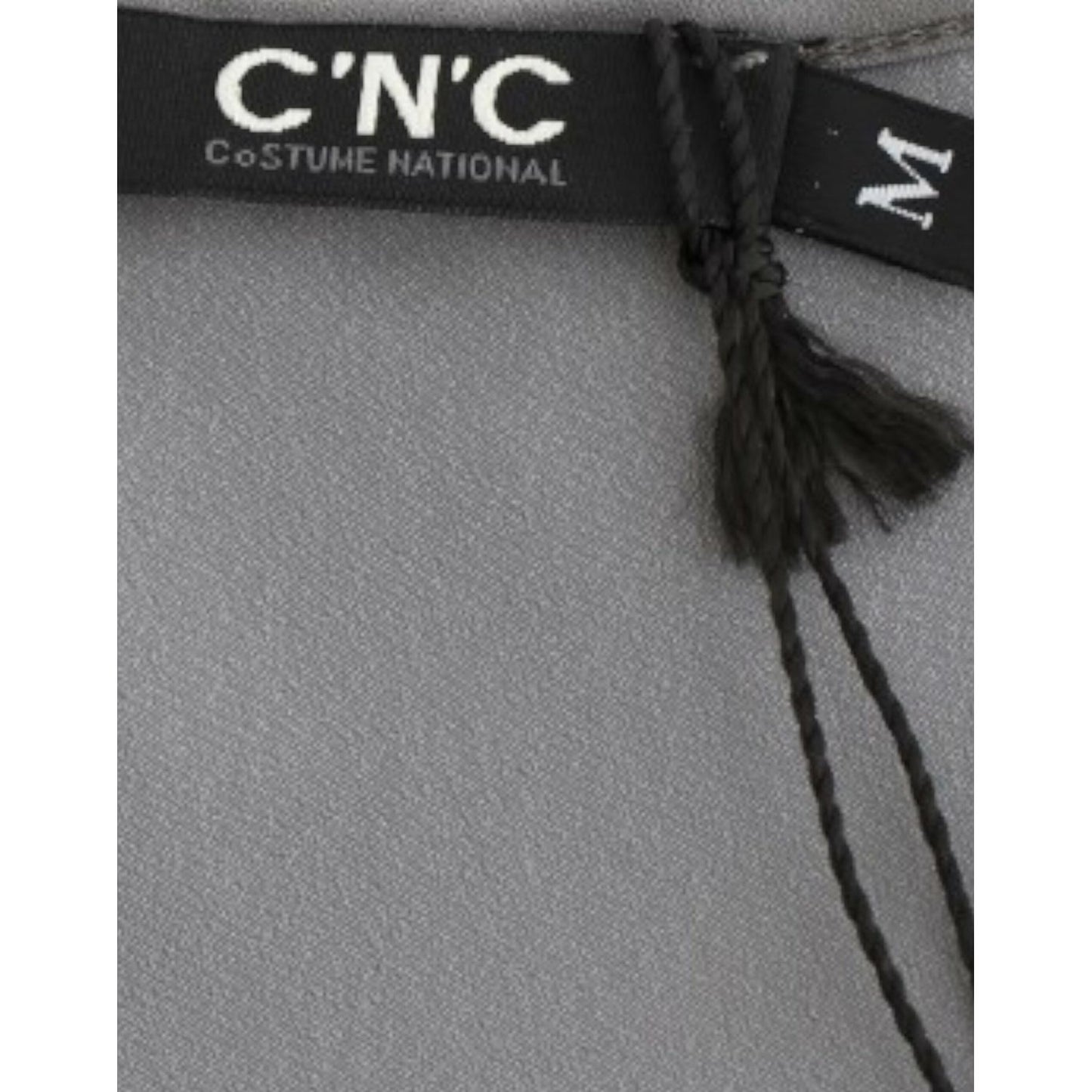 Costume National Gray V-neck long t-shirt