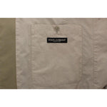 Dolce & Gabbana Beige Cotton Silk Blend Dress Vest Blazer VES10094-1