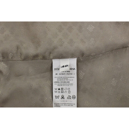 Dolce & Gabbana Black Cotton Dress Vest Blazer Jacket