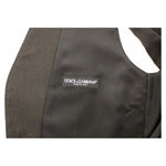 Dolce & Gabbana Elegant Gray Wool Stretch Dress Vest Dolce & Gabbana Dark Slate Gray