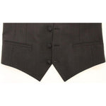 Dolce & Gabbana Elegant Gray Wool Stretch Dress Vest Dolce & Gabbana Dark Slate Gray
