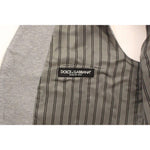 Dolce & Gabbana Gray Cotton Stretch Dress Vest Blazer VES10078-1