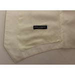 Dolce & Gabbana White Cotton Silk Blend Dress Vest Blazer VES10100-1