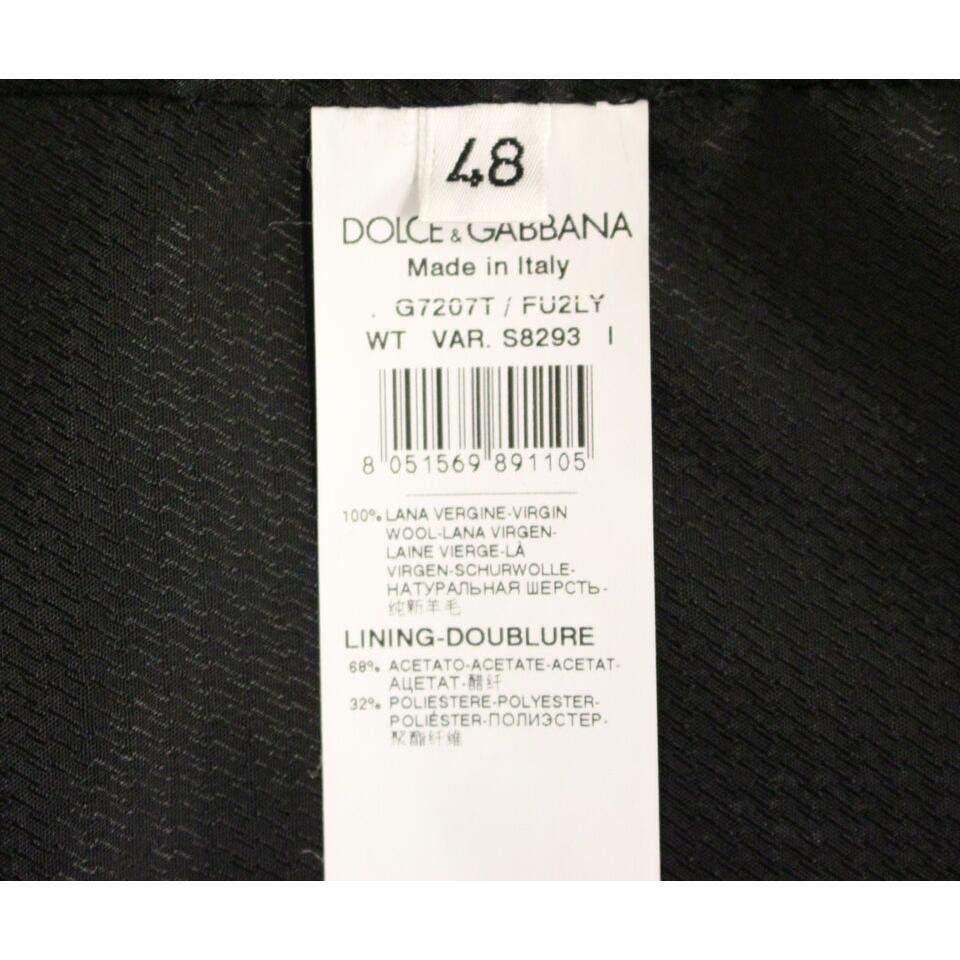 Dolce & Gabbana Gray Wool Formal Dress Vest Gilet Weste