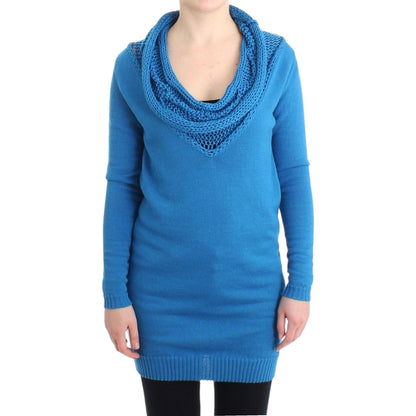 Costume National Blue scoopneck sweater