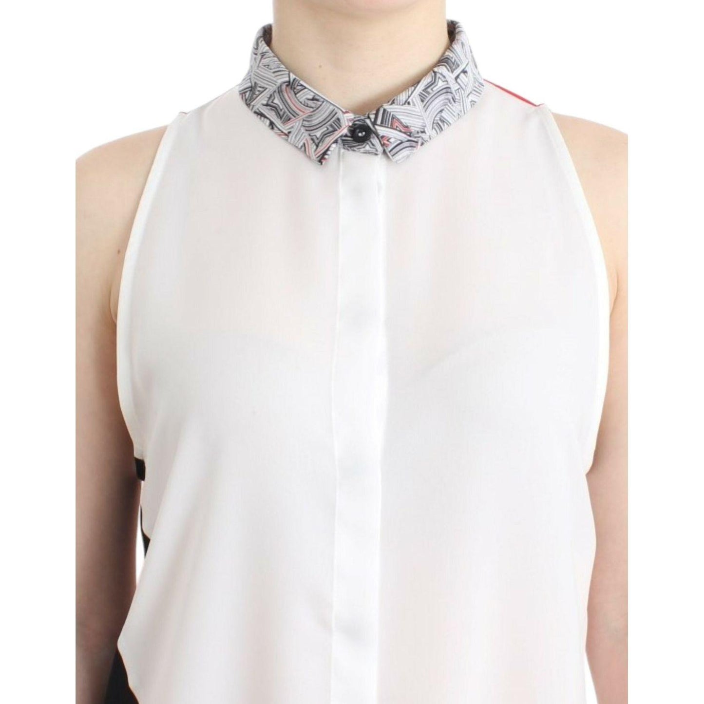 Costume National White shirt assymetric hem dress SIG11647-2