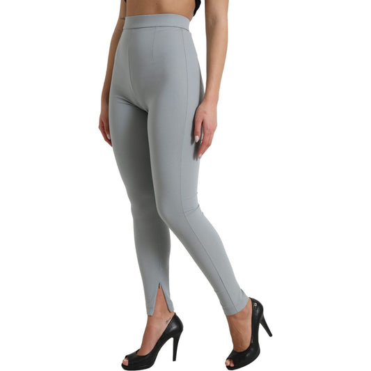 Dolce & Gabbana Gray Nylon Slim Trouser Pants