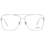 Tod's Silver Women Glasses Frame, full-rim metal design with demo lenses and a rectangle style, featuring branded case.