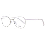 Maje Gold Women Glasses Frame with full-rim oval design, metal material, lens width 50mm, bridge 17mm, temple length 135mm.