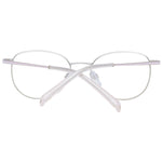Maje Gold Women Glasses Frame, full-rim metal oval design with gold finish, size 50-17-135, includes branded case.