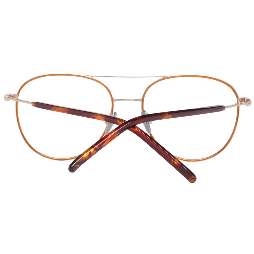 Scotch & Soda Gold Men Glasses Frame in aviator style with metal full-rim and gold finish.
