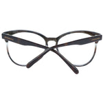Scotch & Soda Brown Women Glasses Frame with plastic full-rim round style, 55mm width, includes branded case.