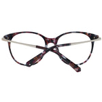 Swarovski Brown Women Glasses Frame in acetate with demo lenses, round style, size 53-16-135, includes branded case.