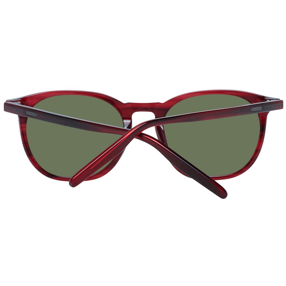 Serengeti Red Acetate Sunglasses
