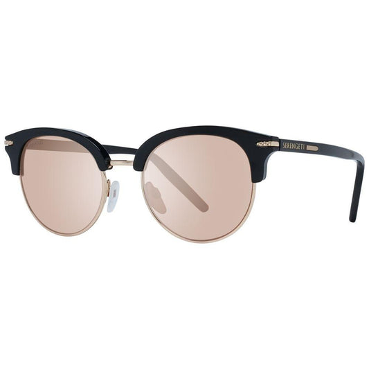 Serengeti Black Acetate & Metal Sunglasses