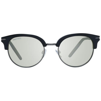 Serengeti Black Acetate & Metal Sunglasses
