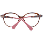Max & Co Brown Women Glasses Frame with full-rim round style and plastic material.