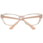 Marciano by Guess Beige Women Glasses Frame, cat eye style with full-rim plastic frame, demo lenses, and spring hinge.