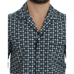 Dolce & Gabbana Green Hat Print Cotton Pajama Shirt Sleepwear SIG12381-4