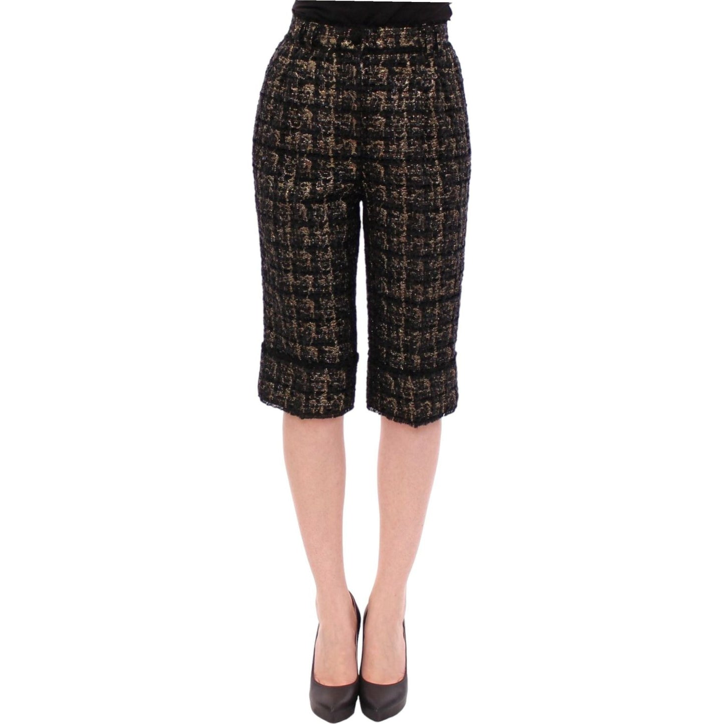 Dolce & Gabbana Black fabric shorts pants