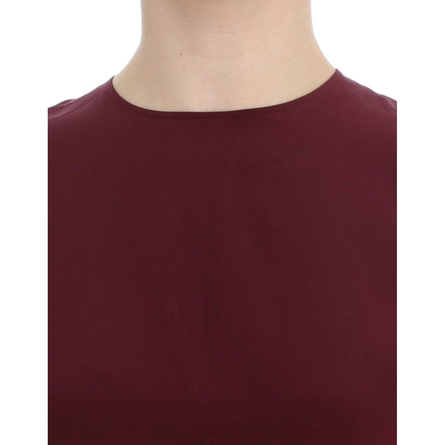 Dolce & Gabbana Red 3/4 sleeve silk blouse SIG13327-1