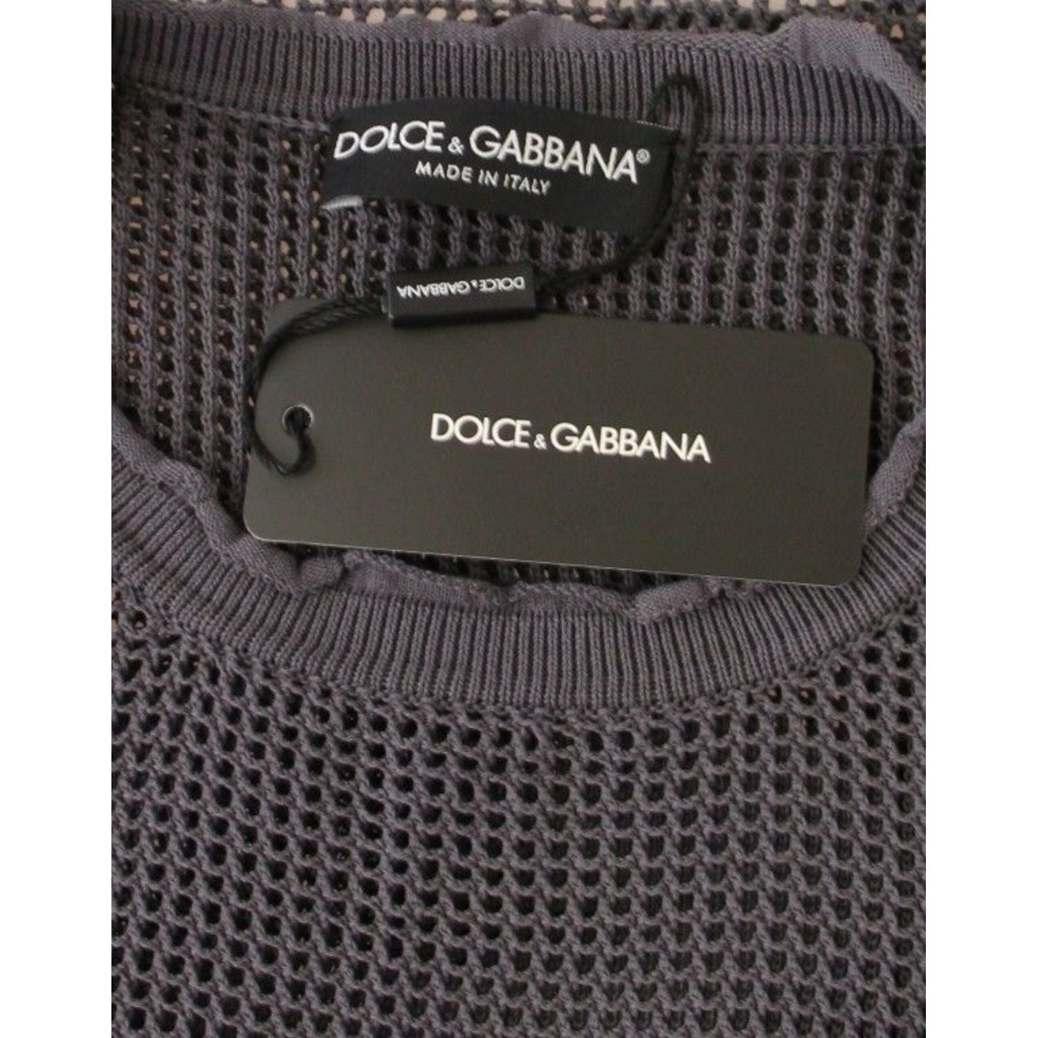 سترة شبكية أنيقة بياقة دائرية من دولتشي آند غابانا باللون الأرجواني الفاتح