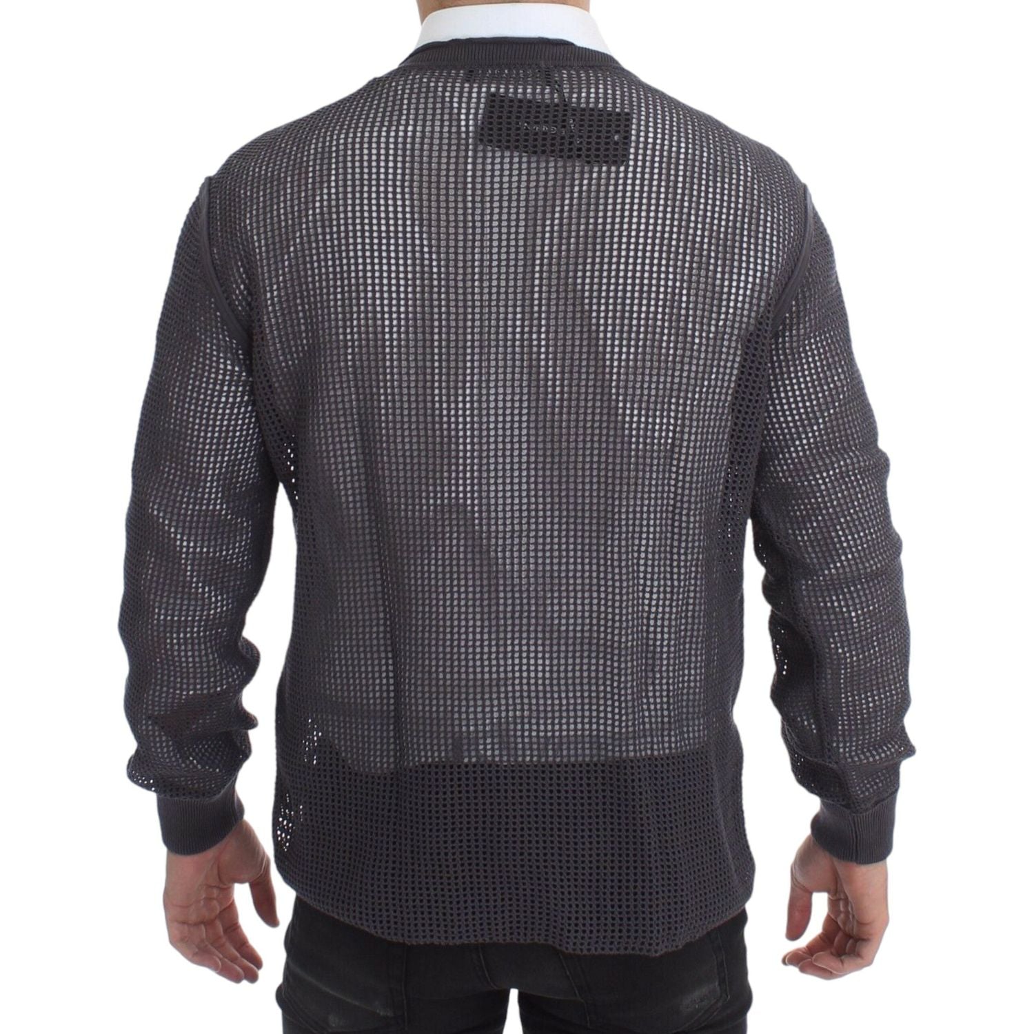 سترة شبكية أنيقة بياقة دائرية من دولتشي آند غابانا باللون الأرجواني الفاتح