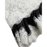 Dolce & Gabbana Black White Lace See Through A-Line Sleeveless Dress
