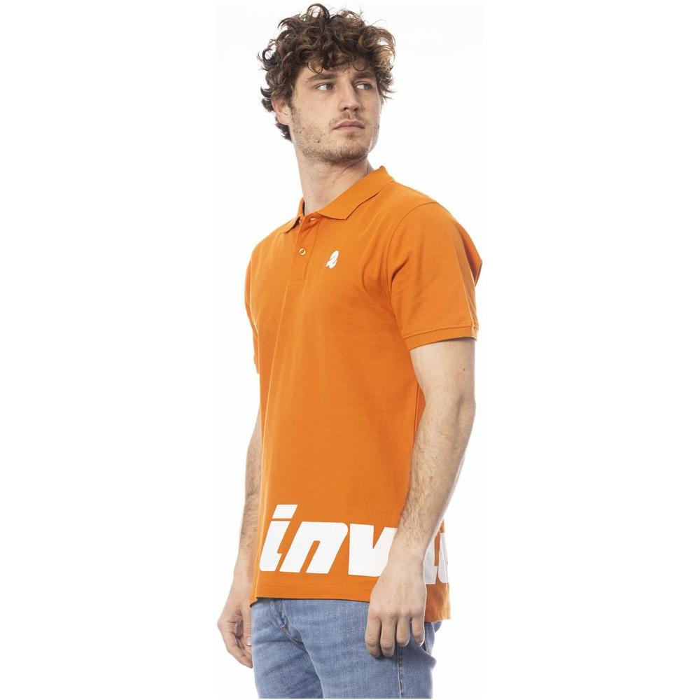 قميص بولو رجالي من القطن باللون البرتقالي من Invicta