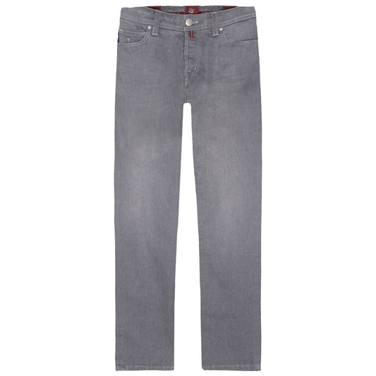 Tramarossa Gray Cotton Men's Jeans TR-12371-W32