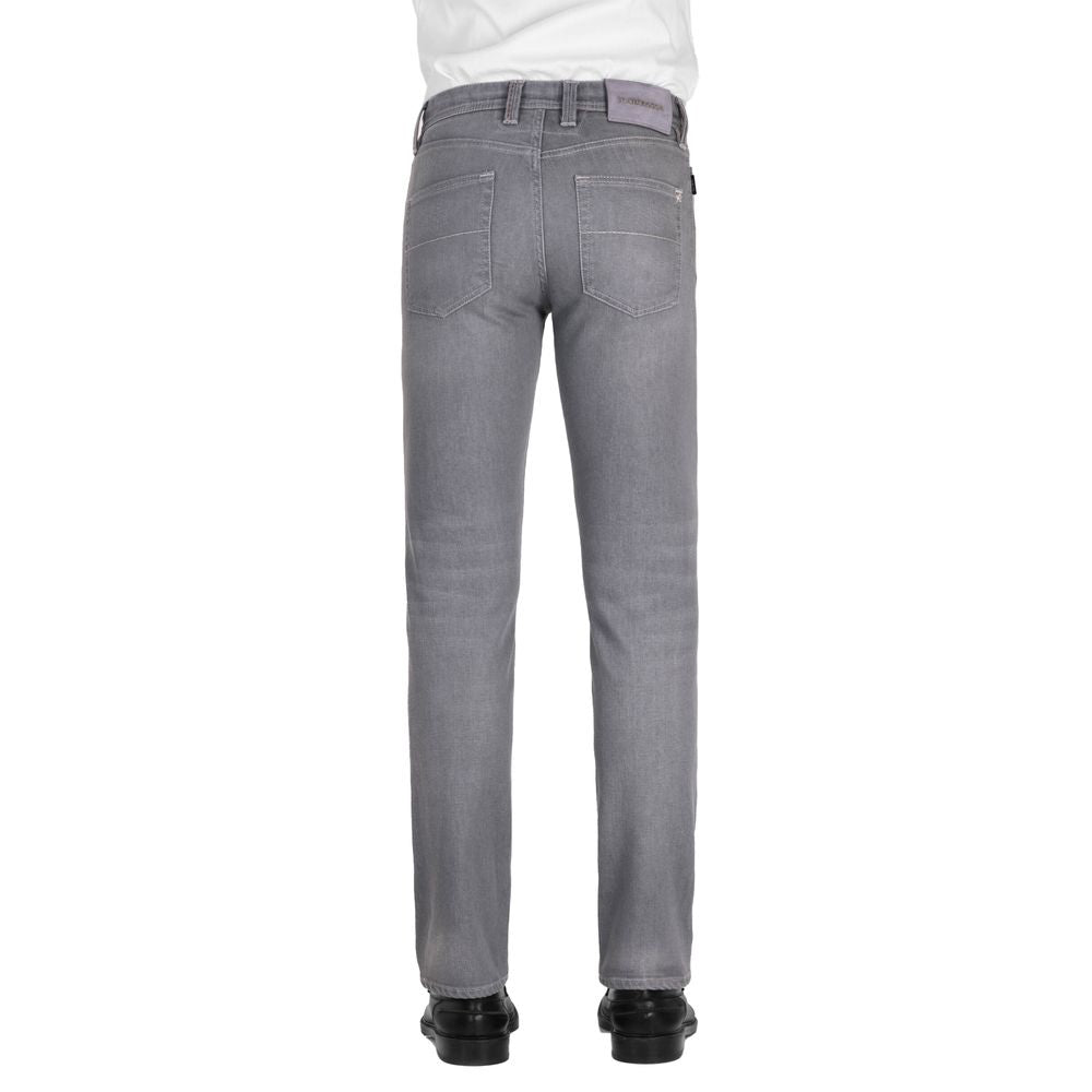 Tramarossa Gray Cotton Men's Jeans TR-12371-W32