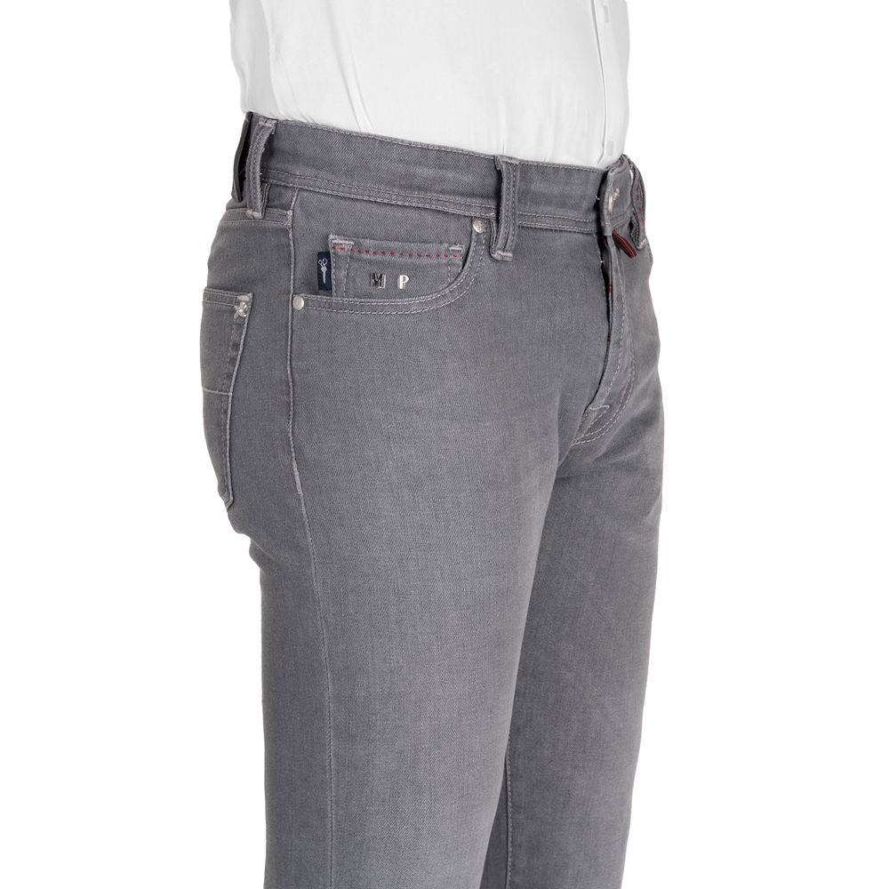 Tramarossa Gray Cotton Men's Jeans TR-12371-W32