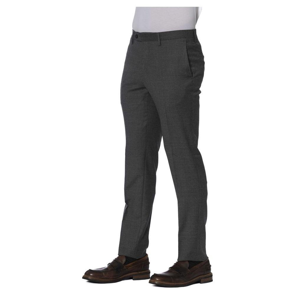 Trussardi Gray Wool Men Trousers