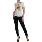 Dolce & Gabbana White Bring Me To The Moon T-shirt Top