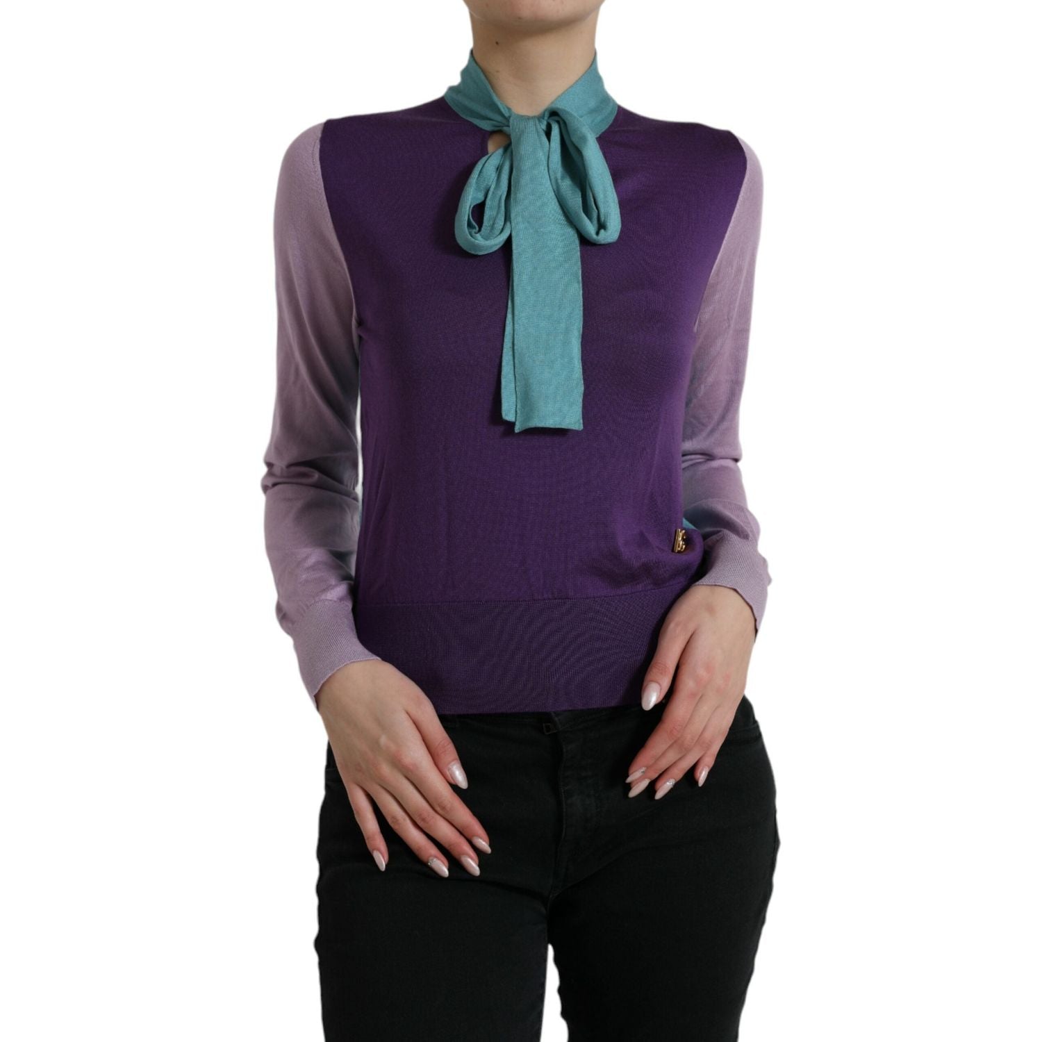 سترة من الحرير متعدد الألوان من دولتشي آند غابانا