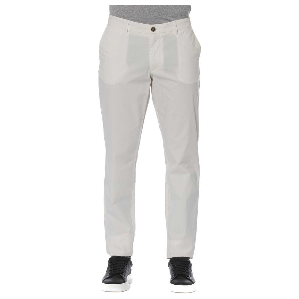Trussardi Jeans White Cotton Men's Jeans