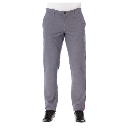 Trussardi Jeans Blue Cotton Men's Trouser