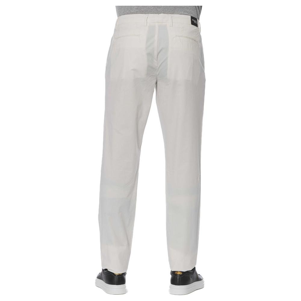 Trussardi Jeans White Cotton Men's Jeans