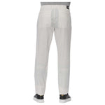 Trussardi Jeans White Cotton Men's Jeans