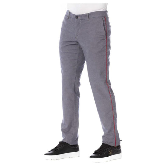 Trussardi Jeans Blue Cotton Men's Trouser